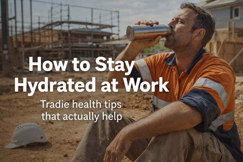 How to Stay Hydrated at Work Tradie Health Tips That Actually Help